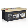 Power Queen 12V 200Ah Plus LiFePO4 Deep Cycle Lithium Battery with 200A BMS for RV Solar