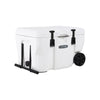 Lifetime 55 qt Bear-Resistant Camping Cooler Wheeled, Premium High Performance, Ice Retention, Hard Cooler, 60 Can Capacity, White (91072)