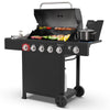 Kenmore BBQ Propane Gas Grill - 5 Burners with Side Burner & Searing Zone, 644 Sq. In. Stainless Steel Grill, 66,000 BTU, Ideal for Outdoor Cooking, Patio & Backyard, Black