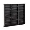 Prepac 51" Triple CD DVD Wall Media Storage Rack in Black