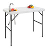 Ktaxon Portable Folding Table Fish Fillet Hunting Cleaning Cutting Camping Picnic with Sink Faucet
