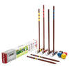 Franklin Sports Croquet Set - Includes 4 Croquet Wood Mallets, 4 All Weather Balls, 2 Wood Stakes and 9 Metal Wickets - Classic Family Outdoor Game - Starter Set