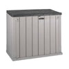 Open Box Toomax Stora Way Outdoor Storage Shed Cabinet, Taupe Grey/Anthracite