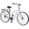 Single Speed Bicycles 26"Inch,Steel Frame,Wide Wheels for Stability,Rear Coaster Brakes,Multiple Colors Men'S Beach Cruiser Bike,Silver+Grey Steel Fitness Sports Sports Outdoor Bikes