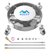 Undercarriage Pressure Washer Attachment, Undercarriage Cleaner with 4 Wheels, 14 Inch Under Car Washer, 3 Power Washer Extension Wands, 4000 PSI