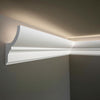 7-Piece 94.5�� (55.12 ft) Crown Molding with Duct Kit for Seamless Ambient Home Accent Lighting | Waterproof Channel for Easy LED Strip Installation (CROWN MOLDING WITH LED DUCT)