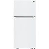 LG LTCS20020W 20.2 Cu. Ft. Top-Freezer Refrigerator - White