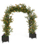 Riedhoff Span 47.2" Steel Garden Arch Trellis for Climbing Plants,Outdoor Garden Arbors and Arches