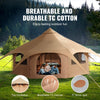 Heavy-Duty 16.4ft Canvas Bell Tent - 4 Season Camping Tent with Stove Jack, Spacious for 8, Outdoor Party & Hunting