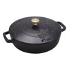 Staub Cast Iron 2.5-qt Saute Pan with Dragon Lid - Cherry