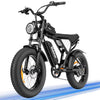 1500W MTB Electric Bicycle 48V 20Ah Removable Battery E-Bike，Electric Bike for Adults 20" Fat Tire Electric Motorcycle, Shimano 7 speed Full Suspension Mountain Bike UL2849