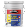 GARDNER Flat Roof Coat-N-Seal Liquid Rubber Coating, White, 5 Gallon