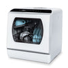 Hermitlux Portable Countertop Dishwasher, 5 Washing Programs, 5L Built-in Water Tank and Air-Dry Function, HMX-DW03