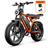Electric Bike for Adults, 750W Peak 1500W Motor, 20"x4" Fat Tire E Bicycle, Hydraulic Disc Brakes, E Mountain Bike, 48V/15AH UL2849, App Control