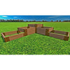 Frame It All TOOL-FREE CLASSIC SIENNA 'YOSEMITE FALLS' 6' X 6' X 22" RAISED GARDEN BED