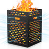 Burn Barrels for Outside for Burning Trash Incinerator Burn Cage for Paper Yard Waste,Heavy Duty Burn Cage with Base & Cover,Includes Tools for Burning Trash,Yard Waste,22x22x30 Inch