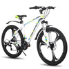 Hiland Mountain Bike, Multi-Spokes,Shimano 21 Speeds Drivetrain,Aluminum Frame 26 inch Wheels, Men's MTB Bicycle, White