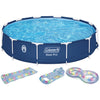Coleman Steel Pro 12 ft. x 33 in. Round Metal Frame Above Ground Pool Set