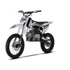 SYX MOTO K1 125cc Dirt Bike for Teens & Adults, 50 MPH, 123 Mi Range, 4-Speed Manual, Kick/Electric Start, Black