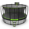 JumpFlex HERO 15' Trampoline with PROJAM Basketball Hoop and Net Attachment
