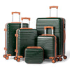 Zimtown Luggage 3 Piece Set Suitcase ABS Hardside Lightweight with TSA Lock Spinner Wheels, Beige