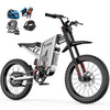 40MPH Electric Bicycle,Dual-Mode Electric Dirt Bike 3000W(Peak)Freego Nova3 Electric Motorcycle Bike for Adults,Mid-Drive Motor, 60V/25Ah Battery,17x3.15 Tire Full Suspension Hydraulic Brake