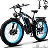 KETELES Electric Bike for Adults, Peak 4000W Dual Motor Ebike，26" Fat Tire Electric Mountain bike,  48V 23AH Removable Battery UL 2849.