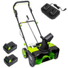 Cordless Snow Shovel, 20V Battery Powered Snow Blower, Lightweight Electric Snow Thrower with Adjustable Handle, Directional Plate, Perfect for Patios, Decks, Walkways, and Driveways (20 INCH)