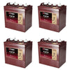 Trojan T-875 8V 170Ah Flooded Lead Acid GC2 Deep Cycle Battery x4
