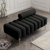Miniyam Sherpa Upholstered Indoor Bench, White