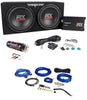 MTX Terminator TNP212D2 Dual 12�� Subwoofers+Enclosure+Amp Kit+2 Farad Capacitor