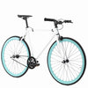 Golden Cycles Single Speed Fixie Bike �C Lightweight Steel Frame, Flip-Flop Hub, 700c Wheels, Multiple Sizes & Deep V Rims (Heaven , 48)