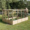 Jocisland Wooden Raised Garden Bed for Outdoor, Deep Large Planter Box with Netting for Gardening, Vegetables, Herbs��8��9��6 ft��