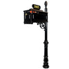 Black Rust Resistant Mailbox System