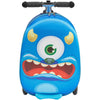 VEVOR Ride-on Luggage 20-inch Kids Scooter Suitcase with Flash Wheels Blue