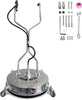 Garvee 24" Pressure Washer Surface Cleaner with Dual Handles �C Stainless Steel, 4-Wheel Design for Driveways, Sidewalks, Curbs, Decks, & Patios �C 4900 PSI, High-Efficiency Cleaning Accessory
