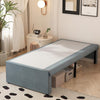 18 Inch Twin XL Bed Frames with Fabric Cover, Heavy Duty Metal Twin XL Platform Bed Frame, No Box Spring Needed, Support Up to 2500 lbs, Easy Assembly, Noise Free, Black