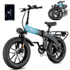 Luckeep X1 Lite Foldable Electric Bike for Adults 1500W Peak Motor,720WH Removable Battery,28MPH 60 Miles Long Range,20"*4" Fat Tire All-Terrain E-bike with Front Suspension,Mountain Electric Bicycle