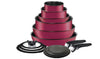 T-fal Ingenio Expertise Nonstick 14-Piece Cookware Set, Induction Oven Safe up to 500F, Detachable Handle, Onyx Black