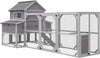 Aivituvin Chicken Coop Extra Large Chicken House Outdoor Poultry Cage for 8-10 Chickens